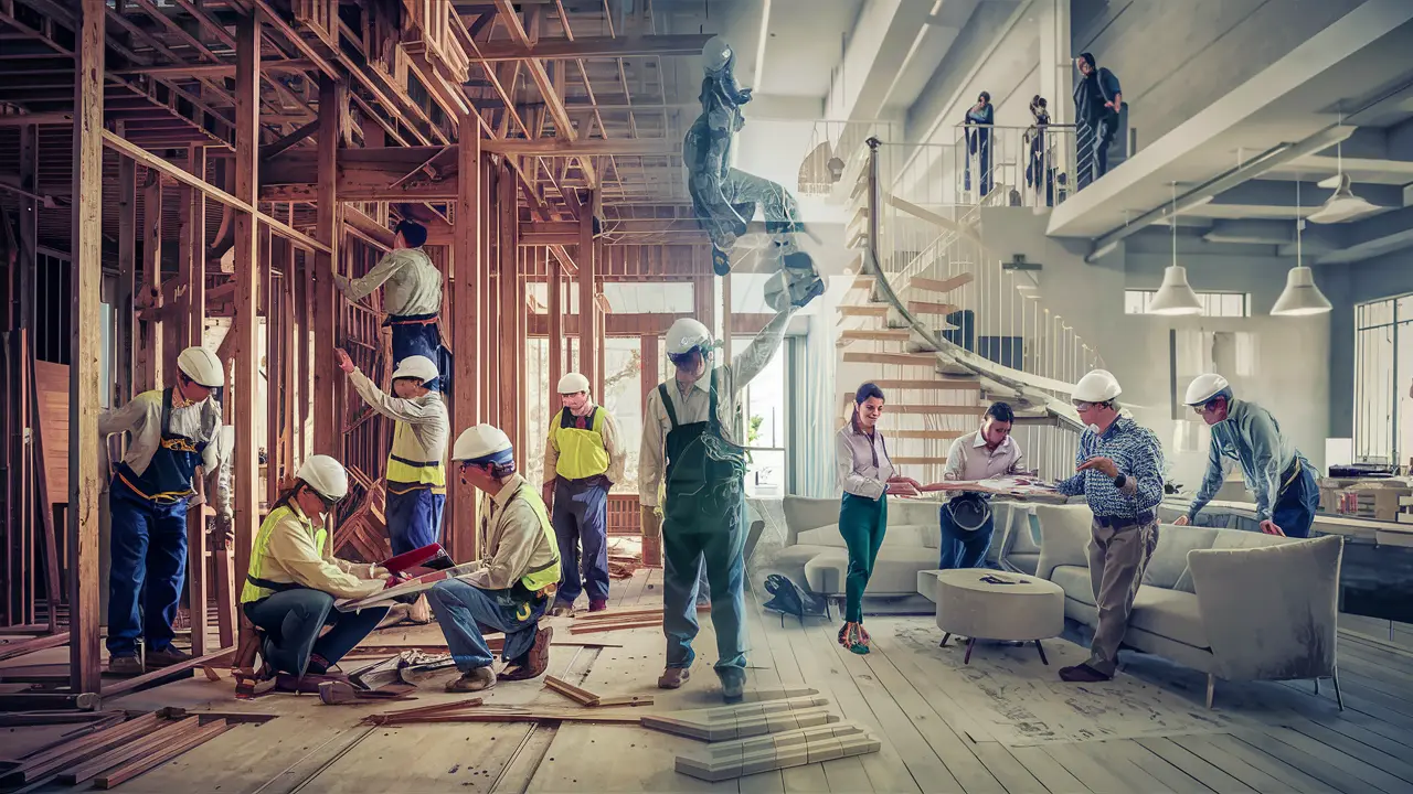 HuRED Renovations Team at Work